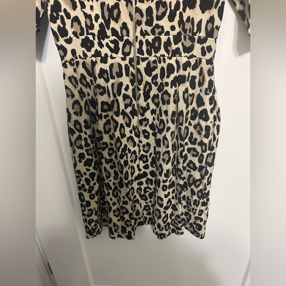 Kate Spade Leopard Print Ponte Waisted Dress - Picture 9 of 12
